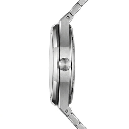 Heroforce 5070B Octagonal - luxury side profile, polished metal, studio macro
