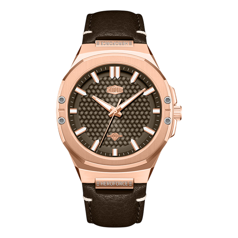 rose gold brown watch
