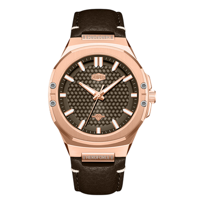 rose gold brown watch