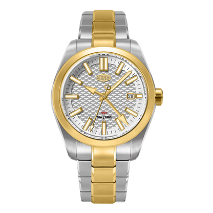 silver dial watch face